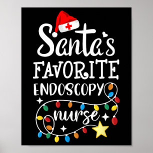Frohe Weihnachten Krankenpfleger-Team Santa's Lieb Poster