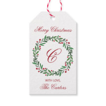 Frohe Weihnachten Kranz Geschenk-Anhänger