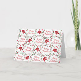 Frohe Weihnachten Kranz rot grün weiß