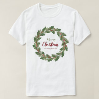 Frohe Weihnachten Kranz T-Shirt