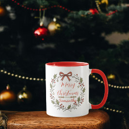 "Frohe Weihnachten" Kraut Tasse