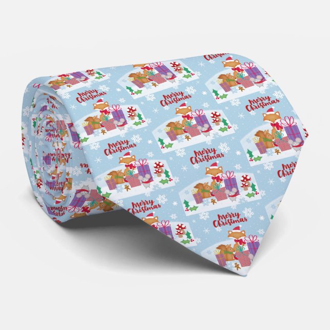 Frohe Weihnachten Krawatte (Gerollt)