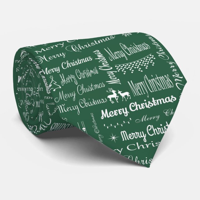 Frohe Weihnachten Krawatte (Gerollt)