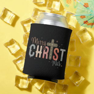 Frohe Weihnachten Kreuz Religiöse Christliche Fami Dosenkühler