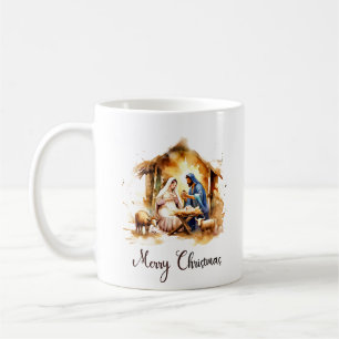 Frohe Weihnachten Krippe Kaffeetasse