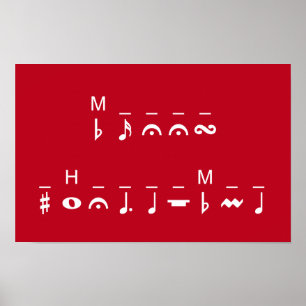 Frohe Weihnachten Kryptogramm Poster