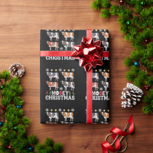 Frohe Weihnachten Kuhliebhaber Urlaub Bauernhof La Geschenkpapier