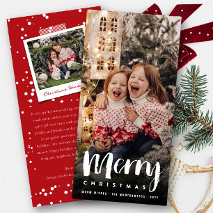 Frohe Weihnachten kühne Brush Script Modernes Foto