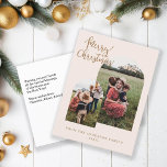 Frohe Weihnachten kundenspezifische Foto Feiertage<br><div class="desc">Frohe Weihnachten,  kundenspezifisches Foto Urlaub Postkarte.</div>