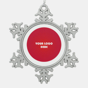 Frohe Weihnachten. Kundenspezifische Schneeflocken Zinn-Ornament
