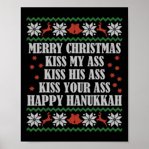 Frohe Weihnachten Küss Mein Sein Dein Frohes Chanu Poster