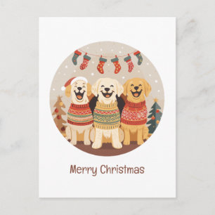Frohe Weihnachten Labrador Retriever Hunde