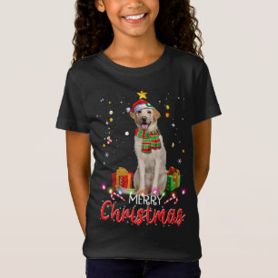 Frohe Weihnachten Labrador Weihnachtsmannmütze Tre T-Shirt