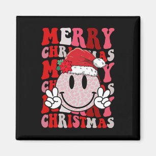 Frohe Weihnachten Lächeln Gesicht Weihnachtsmann H Magnet