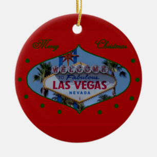 Frohe Weihnachten Las Vegas Ornament