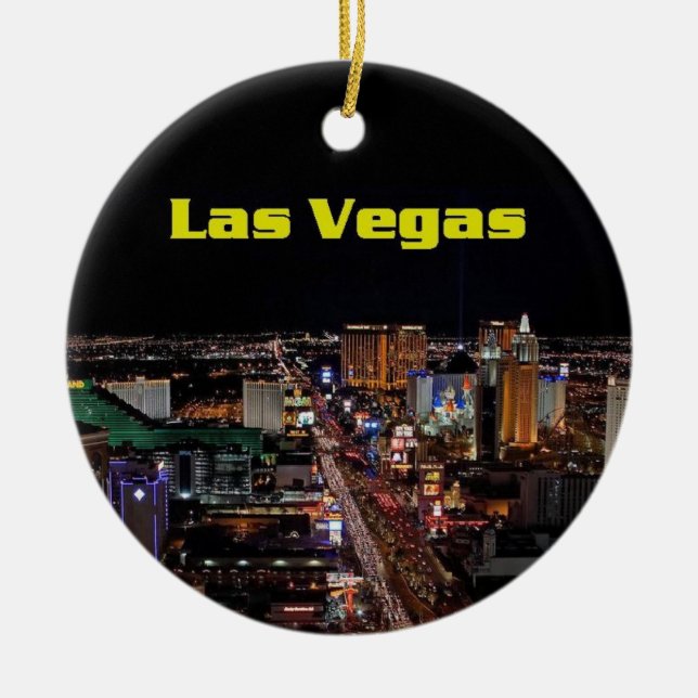 Frohe Weihnachten Las Vegas Strip Ornament (Vorne)