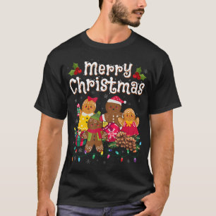 Frohe Weihnachten Lebkuchen Männer Frauen T-Shirt