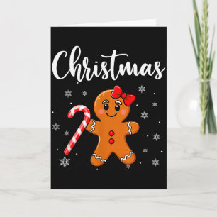 Frohe Weihnachten Lebkuchen-Paar Weihnachts-Pyjama Karte