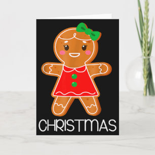 Frohe Weihnachten Lebkuchen-Paar Weihnachts-Pyjama Karte