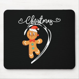 Frohe Weihnachten Lebkuchen-Paar Weihnachts-Pyjama Mousepad