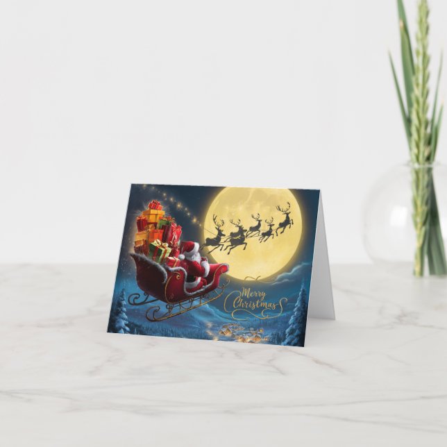 Frohe Weihnachten Leere Karte (Vorderseite)