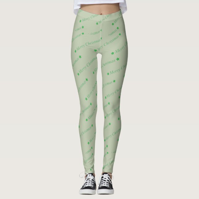 Frohe Weihnachten Leggings (Vorderseite)