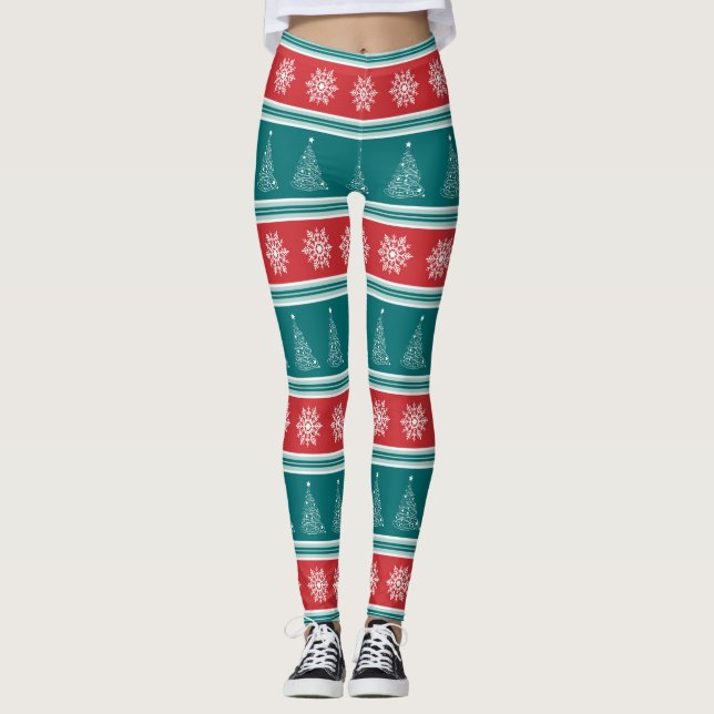 Frohe Weihnachten Leggings (Vorderseite)