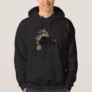 Frohe Weihnachten Lehrer Leopard Cheetah Druck Buf Hoodie
