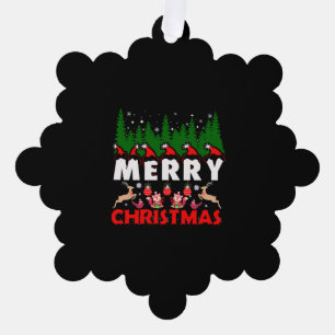 Frohe Weihnachten Leinwand Christlich Weihnachten Ornament Karte