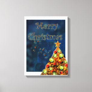 Frohe Weihnachten Leinwanddruck