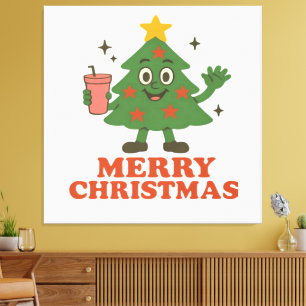 Frohe Weihnachten Leinwanddruck