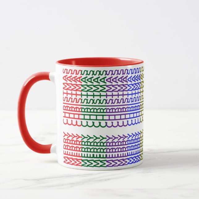 FROHE WEIHNACHTEN LETTERING  TASSE (Links)