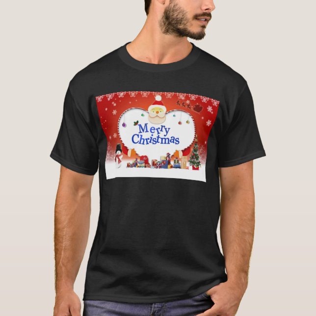 Frohe Weihnachten - Liebe des Weihnachtsmanns T-Shirt (Vorderseite)