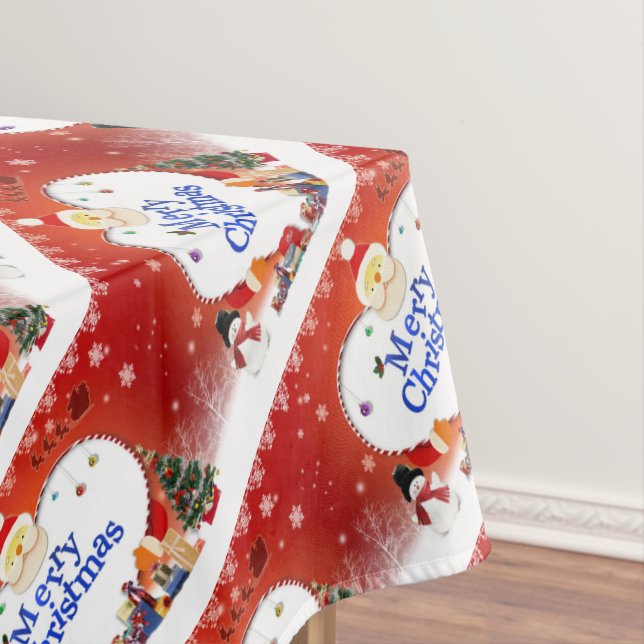 Frohe Weihnachten - Liebe des Weihnachtsmanns Tischdecke (Beispiel)
