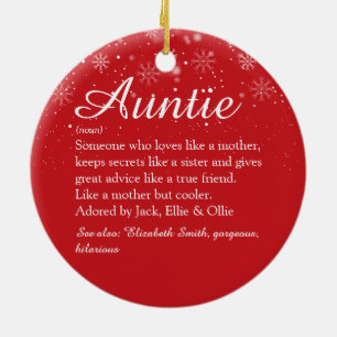 Frohe Weihnachten Lieblingstante Tante Definition Keramik Ornament