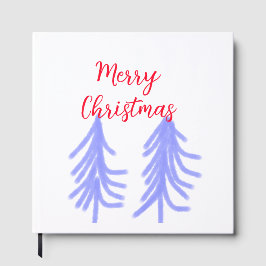 Frohe Weihnachten lila Pastelkiefer Wasser Gästebuch