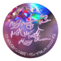 Frohe Weihnachten Lila UAWG Rücksendeadressen-Aufk