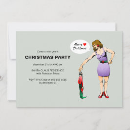 Frohe Weihnachten Little Elf Party Einladung