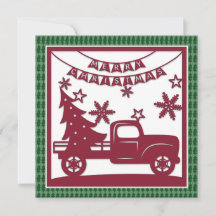 Frohe Weihnachten LKW Weihnachtsbaum Faux Papercut