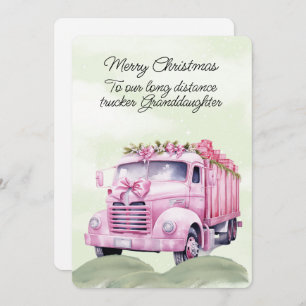 Frohe Weihnachten Long Haul Trucker Grandtochter