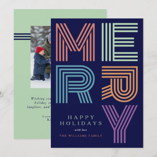 Frohe Weihnachten Lustige Fette Farbige Typografie