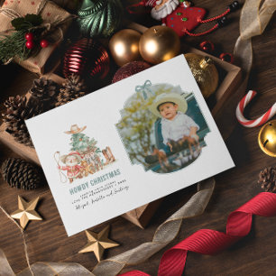 Frohe Weihnachten Lustige Western-Weihnachtsfoto