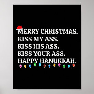 Frohe Weihnachten Lustiger Kuss Mein Xmas Männer & Poster