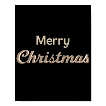 Frohe Weihnachten Luxus-Typografie-Poster 01