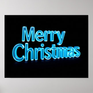 Frohe Weihnachten Luxus-Typografie-Poster Papier H Poster