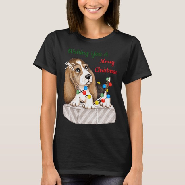 Frohe Weihnachten Mädchen  T-Shirt (Vorderseite)