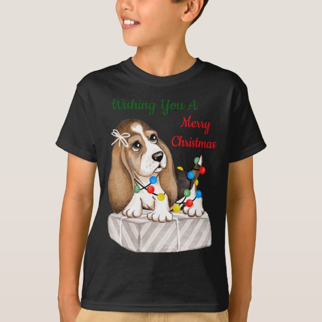 Frohe Weihnachten Mädchen  T-Shirt (Vorderseite)