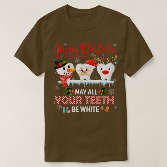 Frohe Weihnachten mag alles sein, was du bist Whit T-Shirt (Design vorne)