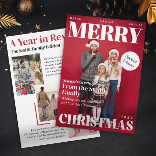 Frohe Weihnachten Magazin-Cover Ein Jahr im Rückbl