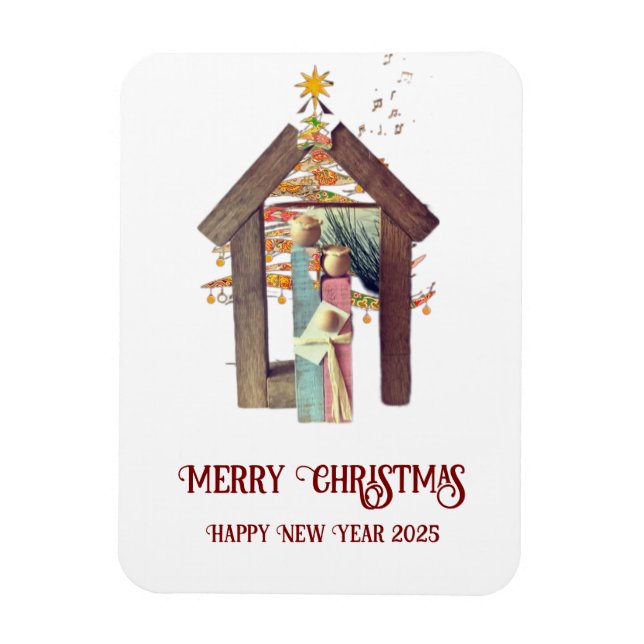 Frohe Weihnachten! Magnet (Vertikal)